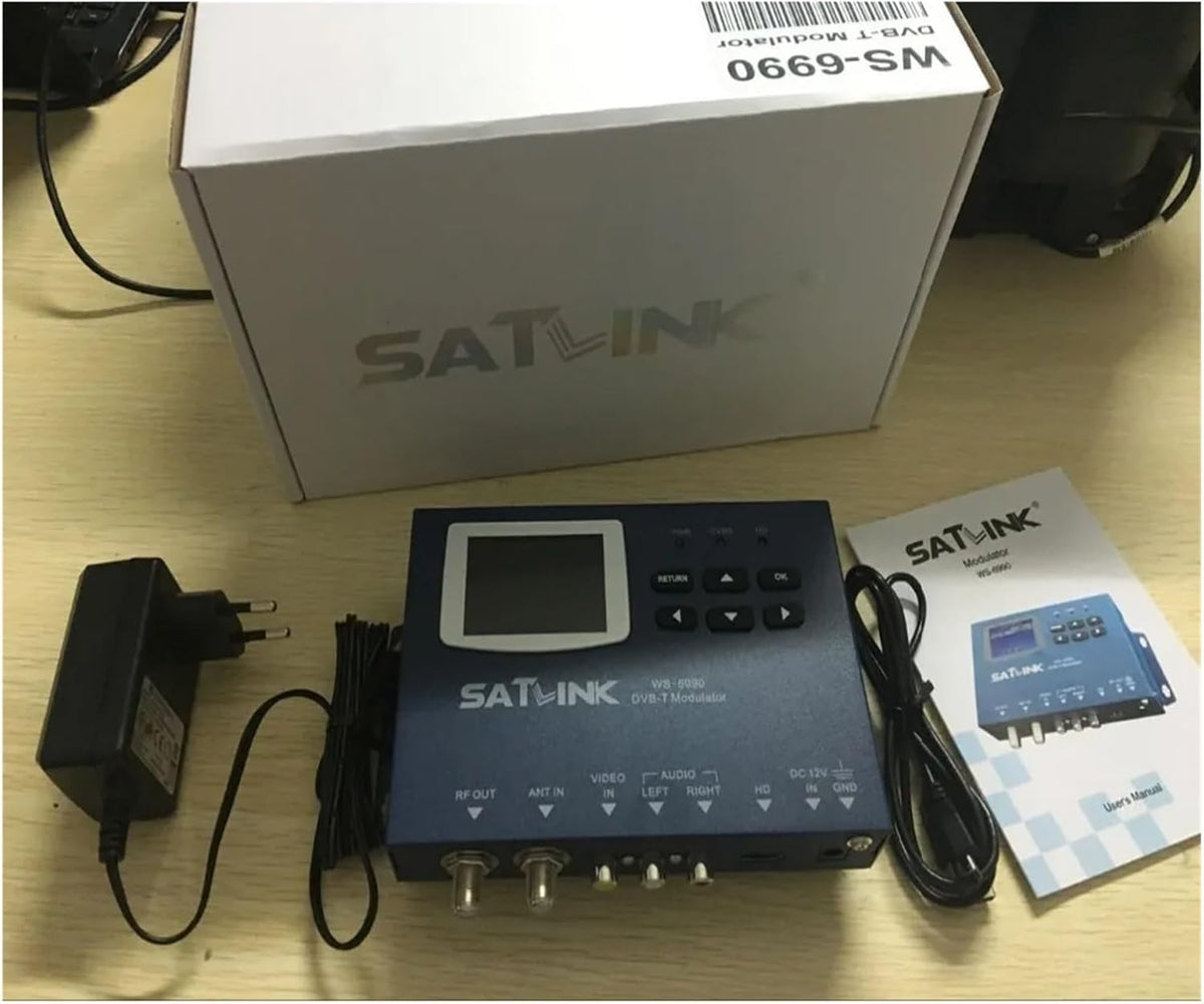 WS-6990 1080p Terrestrial 1 Route DVB-T DVB-C ISDBT ISDB-T Modulator H.264 WS6990 Digital Finder Meter Vs ST-6503 - PuriLite