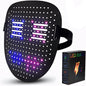 Funle Led Mask Smart Cool Light Up Rave Digital Electric Glow DJ Mask Face Transforming Halloween Costume Mask for Kid Adult - PuriLite