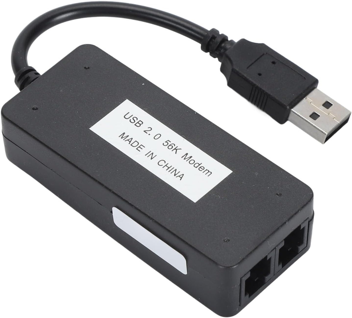 USB 56K External Dial Up Fax Data Modem with RJ11 Cable for 98/2000/xp Vista, for 11/10/8/7, 32/64bit, for Linux Operating System - PuriLite