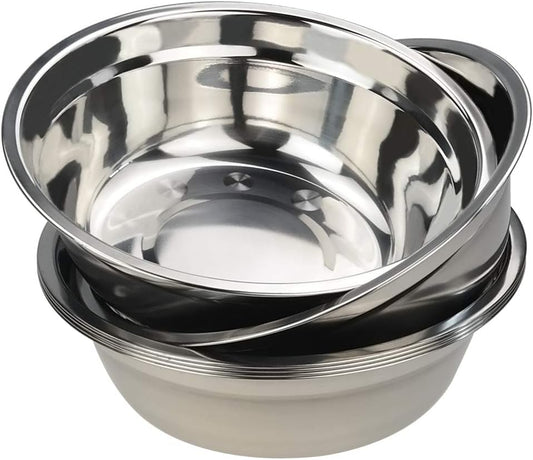 Fiaze 6-Piece Stainless Steel Mixing Bowl, 9.5" Diameter Serving Bowls Set - PuriLite