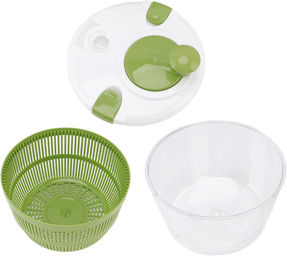 Salad Spinner with Hand Crank, Multifunctional Vegetable Spinner, Salad Dryer, Kitchen Tool - PuriLite