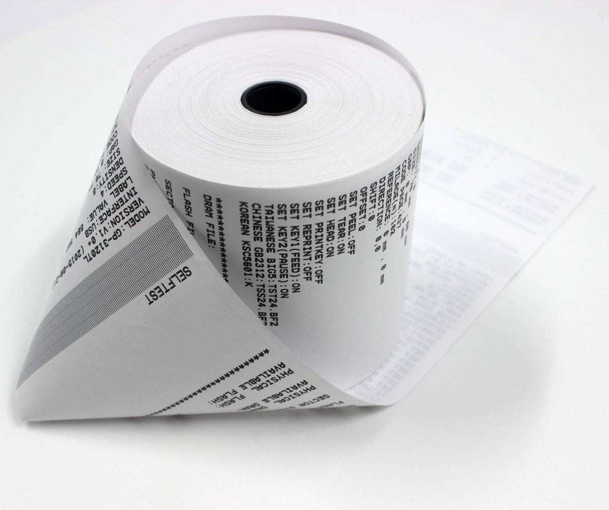 (50 Rolls) 2 1/4 x 50 Thermal Paper Receipt Rolls 2.25 x 50 ft POS Cash Register fits All Credit Card Terminals - PuriLite