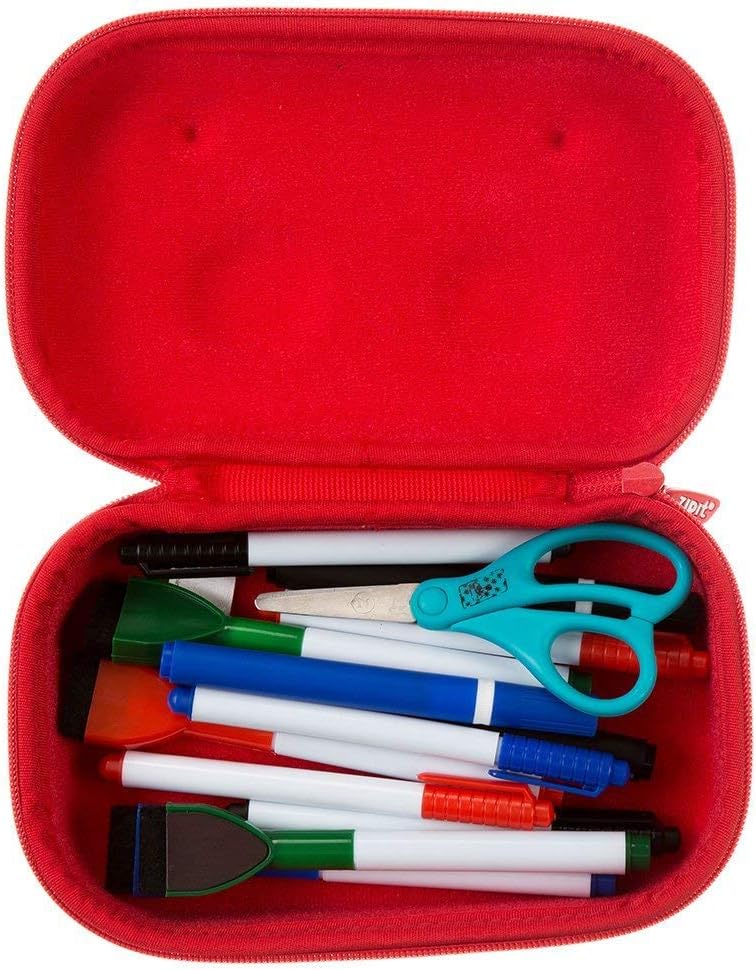 ZIPIT Beast Pencil Box for Kids | Pencil Case for School | Organizer Pencil Bag | Large Capacity Pencil Pouch (Red) - PuriLite
