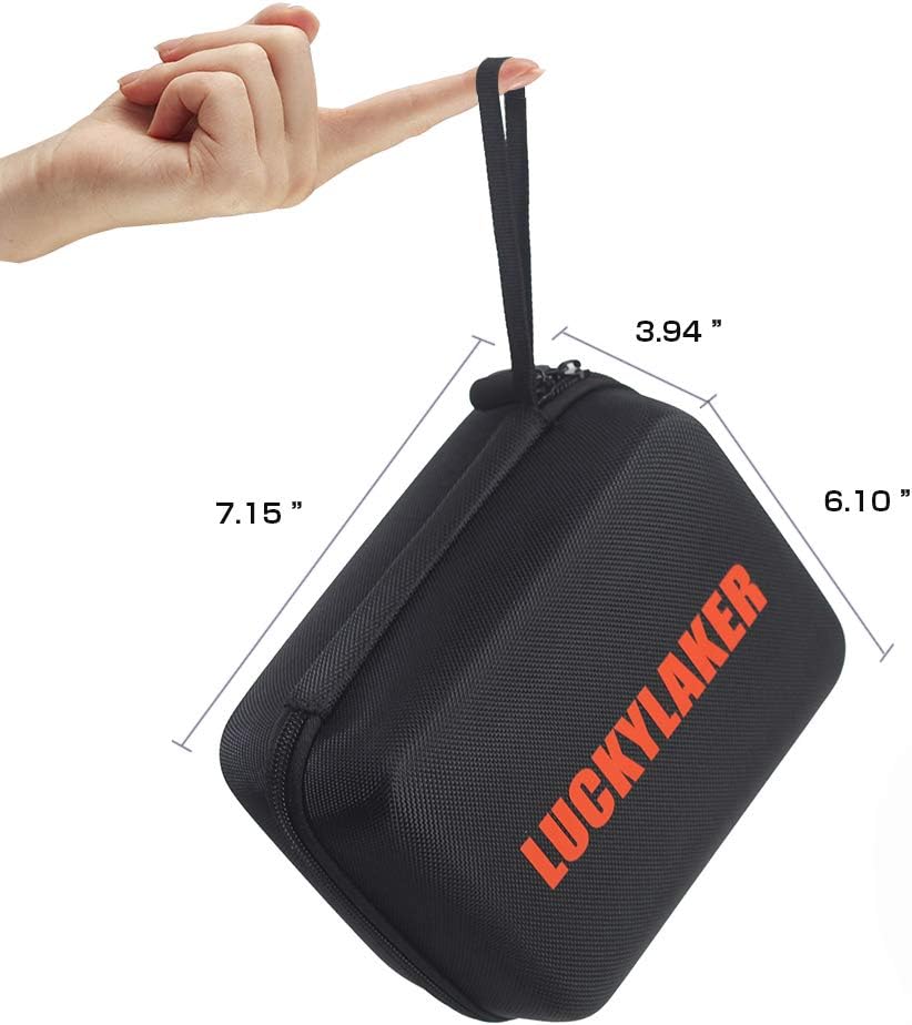 LUCKYLAKER Hard EVA Case for Portable Sonar Fish Finder - Wireless Kayak and Boat Depth Finder for Fishing - PuriLite