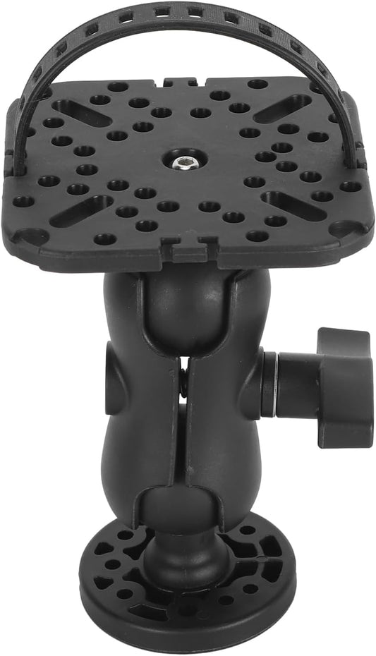 Fockety Fish Finder Mount Base, 360° Rotating Holder for Removable Adjustable Boat Fish Finder Electronic Mount, Stable Bracket for Canoe Kayak - PuriLite