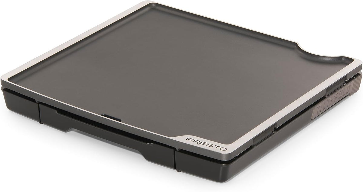 Presto 07071 15-inch Electric Tilt-n-fold Griddle, Black - PuriLite