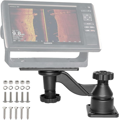 OUBULU Fish Finder Mount with Heavy Duty Swing Arm for Fishfinders & Chartplotters Marine Electronic with 5" to 12" Screens, Compatible with Garmin Lowrance and More - PuriLite