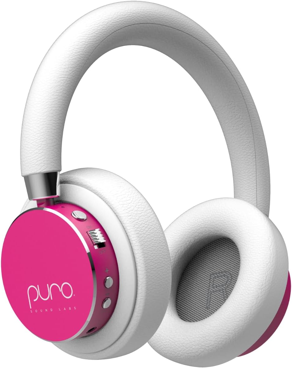 Puro Sound Labs BT2200 Plus Volume Limited Kids’ Bluetooth Headphones (Blue) - PuriLite