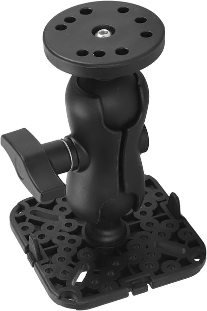 Fockety Fish Finder Mount Base, 360° Rotating Holder for Removable Adjustable Boat Fish Finder Electronic Mount, Stable Bracket for Canoe Kayak - PuriLite