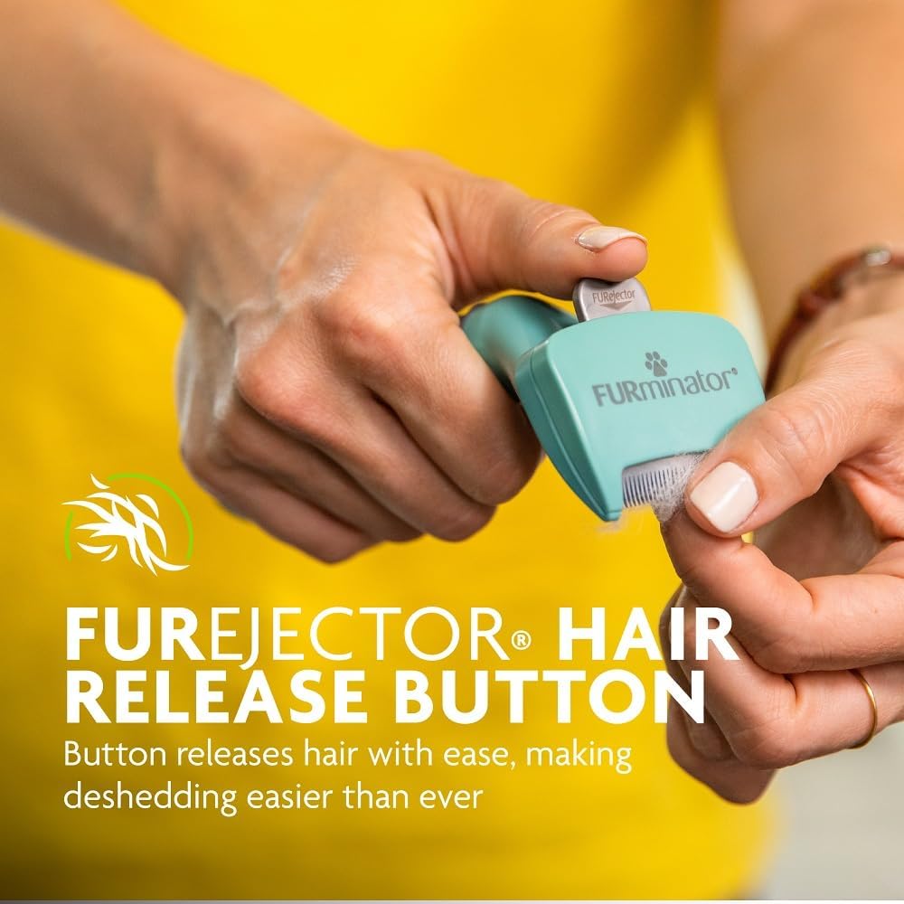 FURminator Short Hair deShedding Tool For Cats (Small) - PuriLite