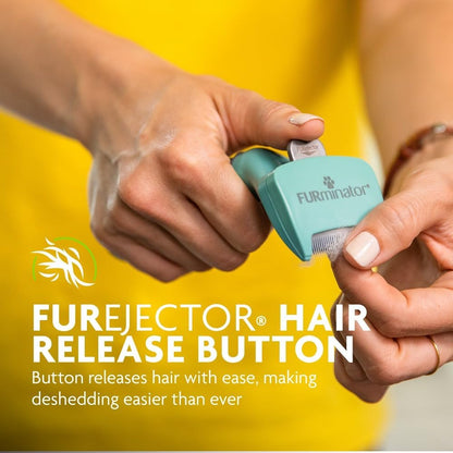 FURminator Short Hair deShedding Tool For Cats (Small) - PuriLite