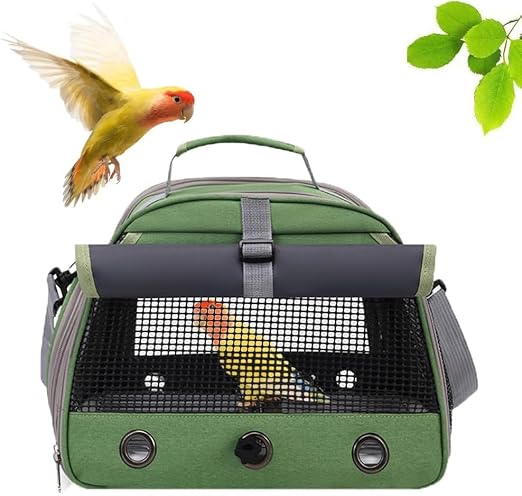 Bird Travel Carrier Bag, Portable Small Bird Parrot Parakeet Carrier