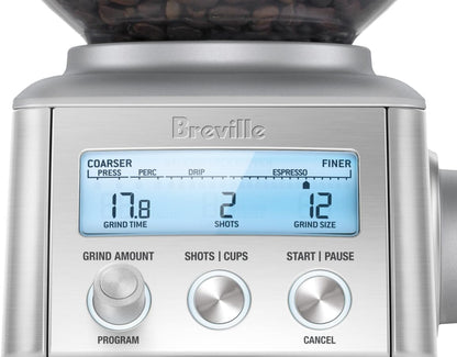 Breville BCG820BSS Smart Grinder Pro Coffee Bean Grinder, Brushed Stainless Steel - PuriLite