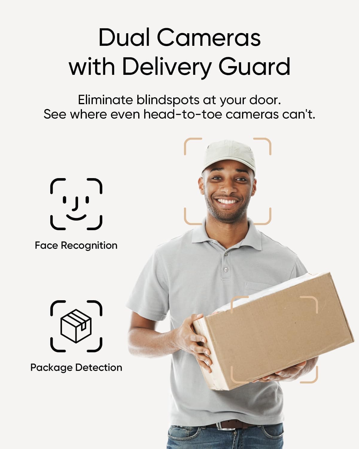 eufy Security Video Doorbell E340 (Battery Powered), Dual Cameras with Delivery Guard, 2K Full HD and Color Night Vision, HomeBase S380 Compatible, No Monthly Fee - PuriLite