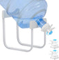 Eazmate Metal 5 Gallon Water Jug Stand Dispenser with 2.15 Inch Dustproof Valve, Non-Slip Drinking Water Cooler Rack with Two Reusable Spout - PuriLite