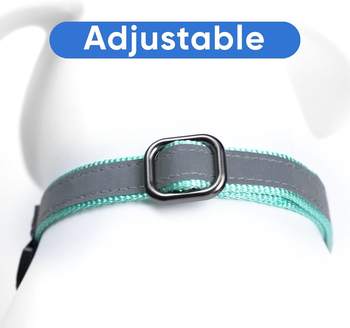 Pawtitas Chain Martingale Dog Collar Puppy Collar Reflective Dog Collar Training Dog Collar Behavioral Dog Chain Collar Collar Large Dog Collar Orange Dog Collar - PuriLite