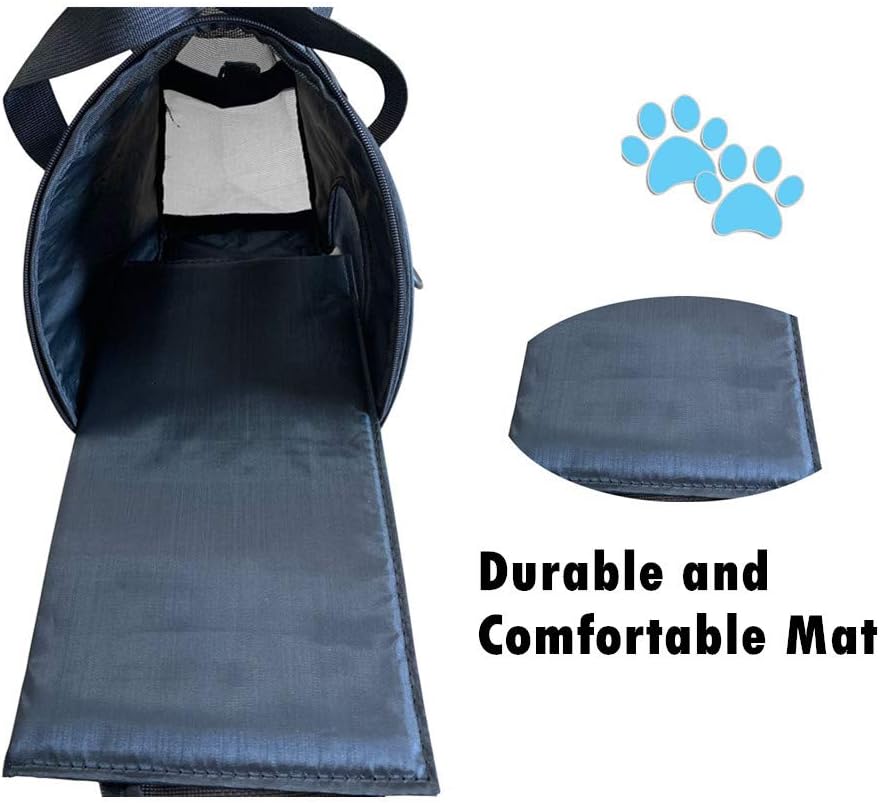 Dotala Cat Carrier,Collapsible Soft-Sided Pet Travel Carrier,Airline Approved Small Dog Cat Carrier for Small Puppy and Cats (Blue) - PuriLite