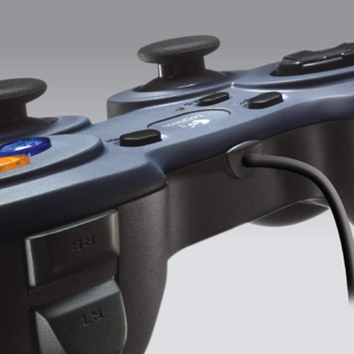 Logitech G F310 Wired Gamepad Controller Console Like Layout 4 Switch D-Pad PC - Blue/Black - PuriLite