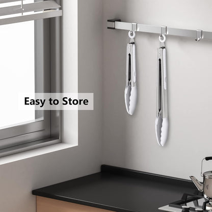 Purilite Select Silicone &amp; Stainless Steel Kitchen Tongs - PuriLite