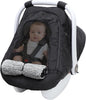 Winter Car Seat Cover for Baby Girl & Boy – Waterproof Infant Car Seat Canopy with Breathable Mesh, Thick Warm Fleece, Weather-Resistant Baby Winter Essential for Stroller & Carrier, Universal Fit, Black - PuriLite