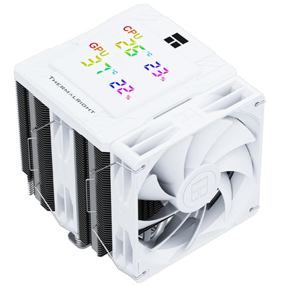 Thermalright Peerless Assassin 120 Digital ARGB Black CPU Air Cooler, Digital Screen Top Cover,6 Heatpipes Computer CPU Cooler, for AM4/AM5,Intel LGA1700/1851/1150/1151/1200,PC Cooler-Black ARGB - PuriLite