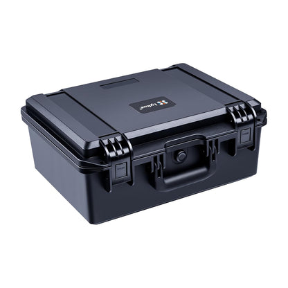 Lykus HC-3810 Waterproof Hard Case with Customizable Foam Insert, Interior Size 38x28x13.5cm, Suitable for Camera, Lens, Drone, mic, Flashlight, Telescope, Action cam, Electronics, Tools, and More - PuriLite