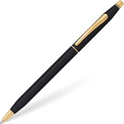 Cross Classic Century Classic Black Ballpoint Pen with 23 Karat Gold Plated Appointments (2502) - PuriLite