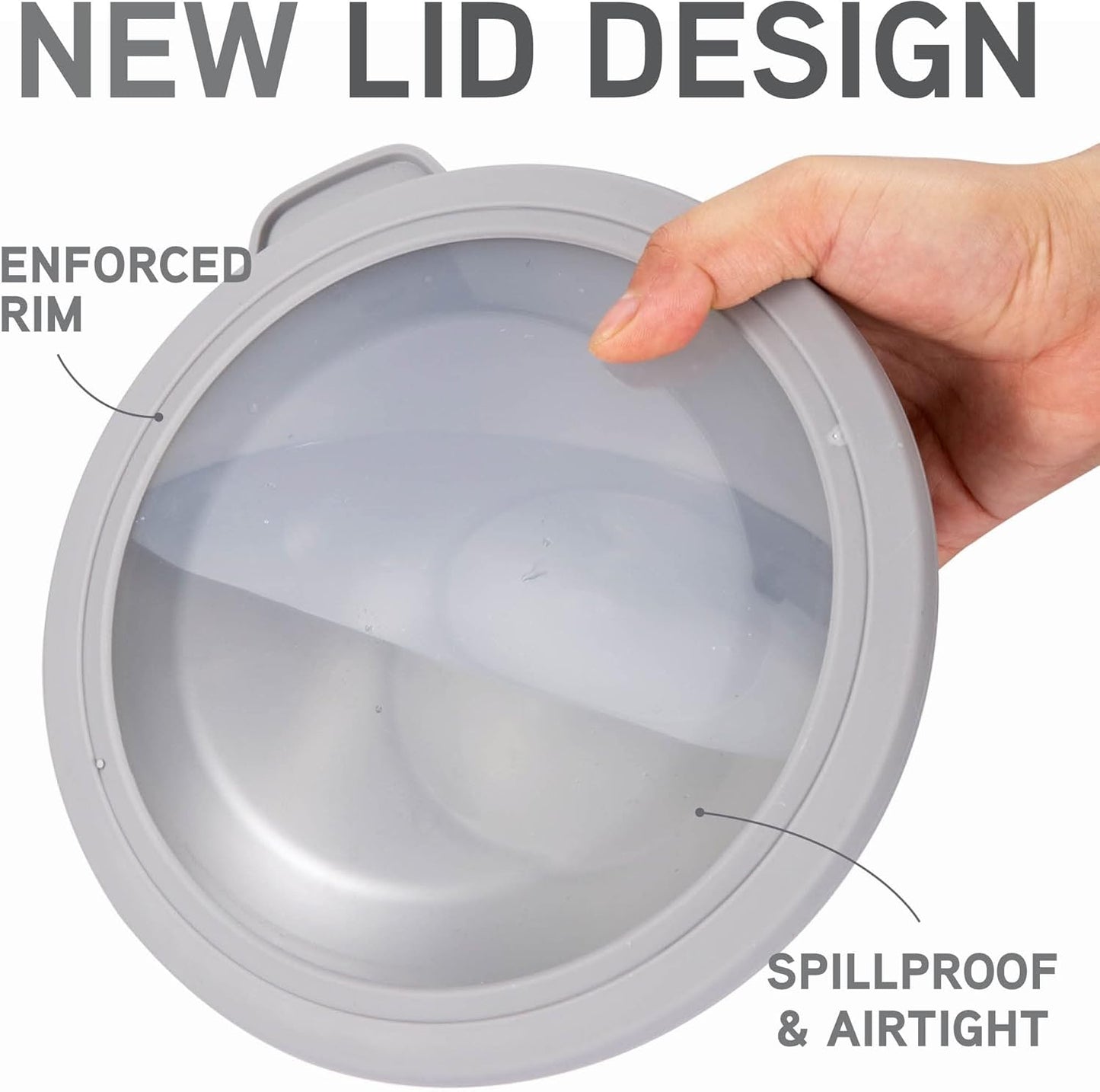 COOK WITH COLOR Mixing Bowls with TPR Lids - 12 Piece Plastic Nesting Bowls Set Includes 6 Prep Bowls and 6 Lids, Microwave Safe Mixing Bowl Set (Mint) - PuriLite