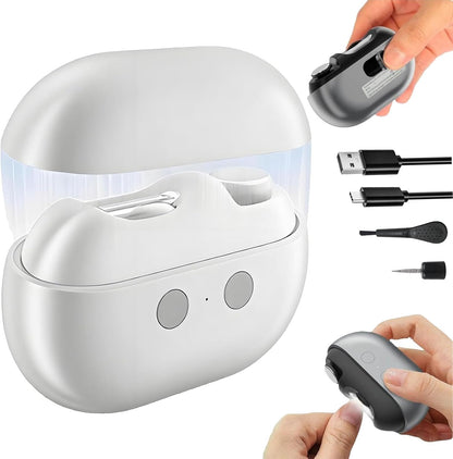 Yosody Nail Clipper, Easy Clip Electric Nail Clippers, Smart Nail Clippers, With Led Light, Nail Scraps Storage And Polishing - PuriLite