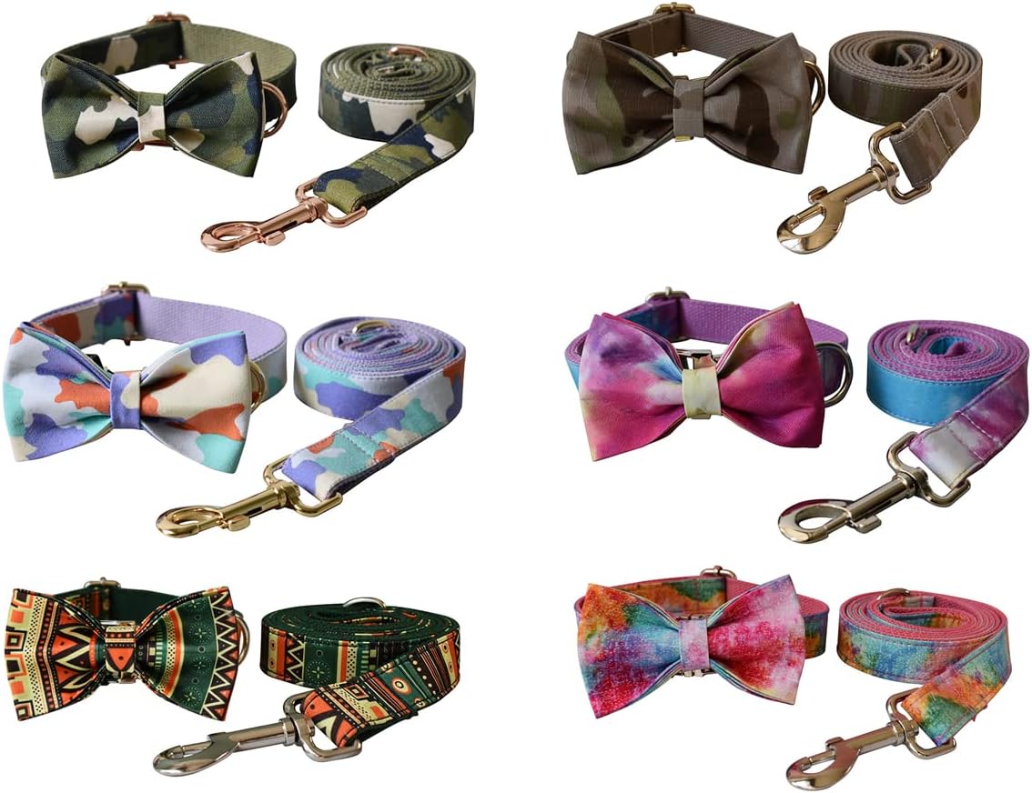 Custom Dog Collar with Metal Buckle - Pet Collars Personalized with Name and Phone Number (Plaid) - PuriLite