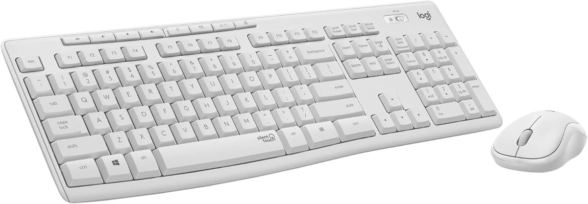 Logitech MK295 Wireless Mouse & Keyboard Combo with SilentTouch Technology, Full Numpad, Advanced Optical Tracking, Lag-Free Wireless, 90% Less Noise - Graphite - PuriLite
