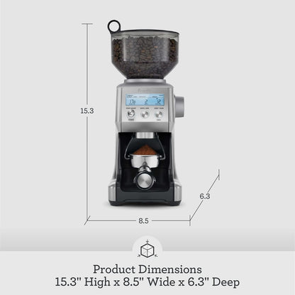 Breville BCG820BSS Smart Grinder Pro Coffee Bean Grinder, Brushed Stainless Steel - PuriLite