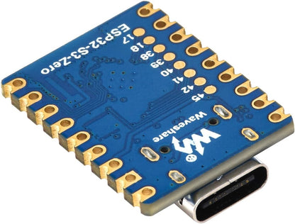 Waveshare 3PCS ESP32-S3 Mini Development Board, Based On ESP32-S3FH4R2, Onboard Multi-Function GPIO Pins, Dual-Core Processor, 240MHz Running Frequency,Microcontroller - PuriLite