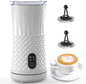 Milk Frother Electric,FLEVO 4 in 1 Automatic Milk Frother,240ml Hot&Cold Milk Foamer,with Temperature Control for Latte,Cappuccinos,Macchiato,Silent Operation - PuriLite