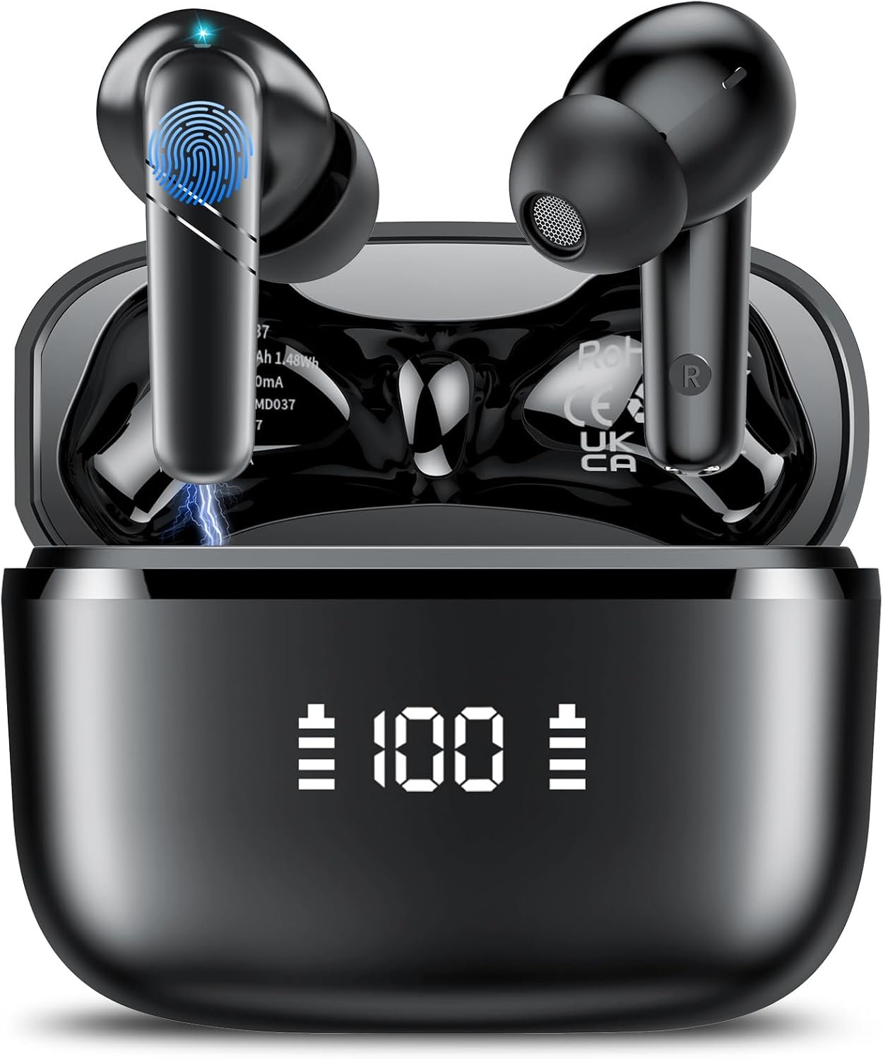 AI Translation Earbuds Real Time, 3-in-1 Language Translator Earbuds for 144 Languages & Accents Online Translation, 48H translate Earbuds with Bluetooth & APP for Travel/Business/Learning, Black - PuriLite