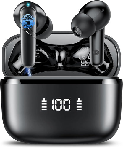 AI Translation Earbuds Real Time, 3-in-1 Language Translator Earbuds for 144 Languages & Accents Online Translation, 48H translate Earbuds with Bluetooth & APP for Travel/Business/Learning, Black - PuriLite