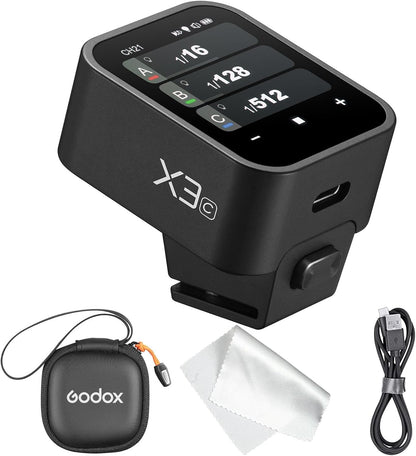 Godox X3S X3 S X3-S TTL Wireless Flash Trigger for Sony Camera, OLED Touchscreen Flash Transmitter,Built-in Lithium Battery Support Quick Charge(Godox Xpro-S/XProII-S Upgrade Version) - PuriLite