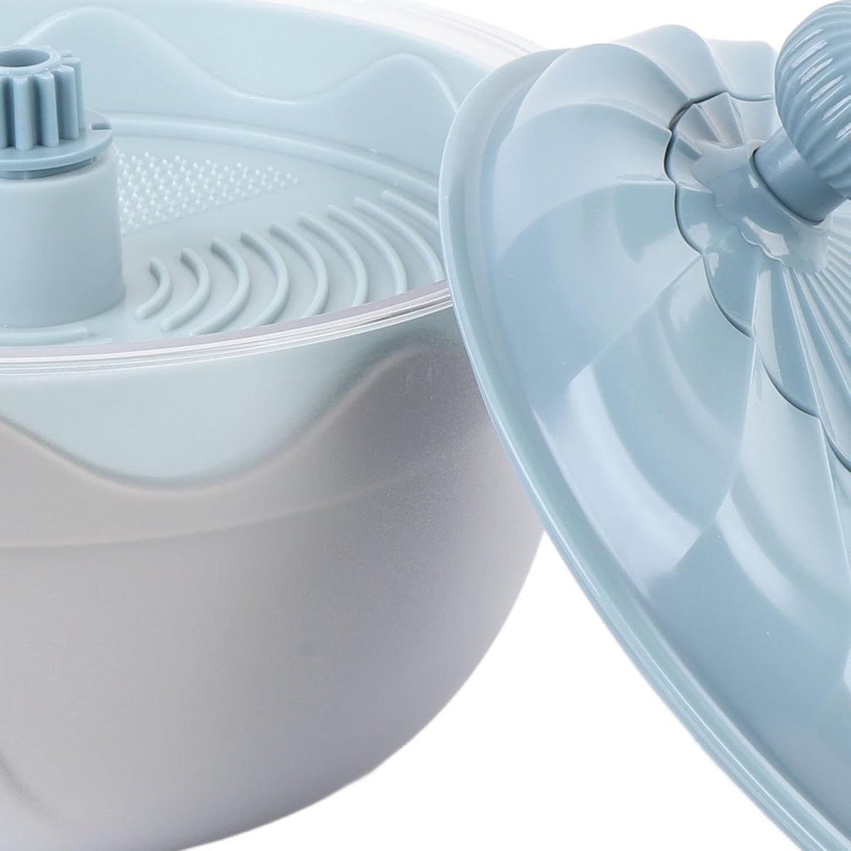 Salad Spinner High Efficiency Multifunctional Vegetable Washer and Salad Chopper for Home (Beige) - PuriLite