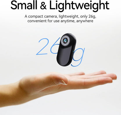 Mini Body Camera 1080P with 32GB Card Helmet Camera Body Cameras with Audio and Video Recording Multi-Function Accessory Bodys Cam - PuriLite