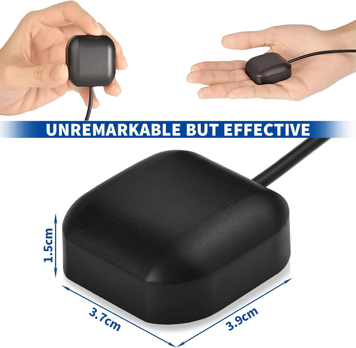 Bingfu Vehicle GPS Navigation Antenna Active GPS Antenna with Fakra C Right Angle Connector Compatible with Car Truck GPS Navigation Receiver System Factory DVD Stereo Head Unit - PuriLite