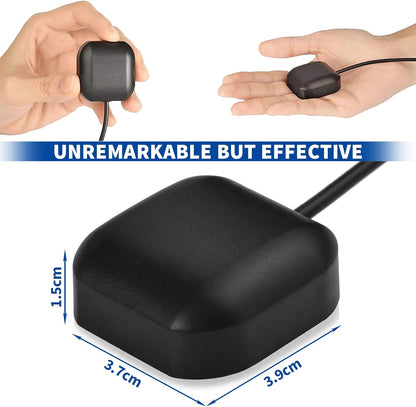 Bingfu Vehicle GPS Navigation Antenna Active GPS Antenna with Fakra C Right Angle Connector Compatible with Car Truck GPS Navigation Receiver System Factory DVD Stereo Head Unit - PuriLite