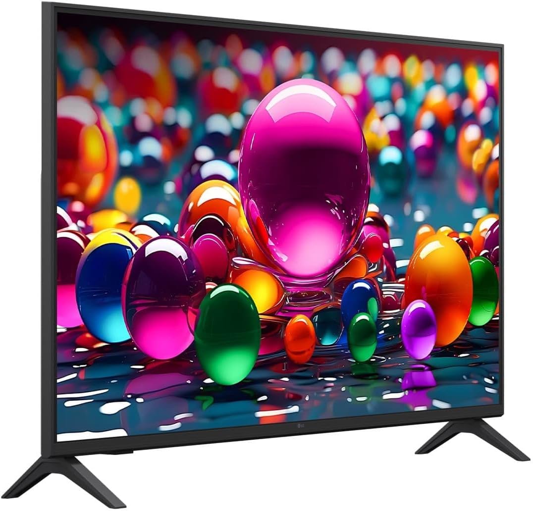 LG 43-Inch UA7700 Series 4K Smart TV - α7 AI Processor 4K, Dynamic Tone Mapping, Alexa Ready, HDR10, HGIG, ALLM, WebOS 25, Wi-Fi, Bluetooth, AI Upscaling, AI Sound, LG Channels (43UA7700PUB, 2025) - PuriLite