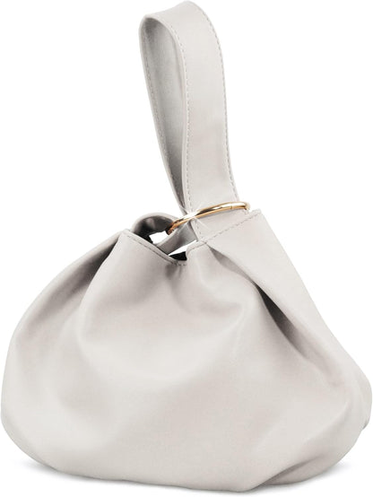 Women's Clutch Soft Vegan Leather Hobo Top Handle Bag Small Tote Purse - PuriLite