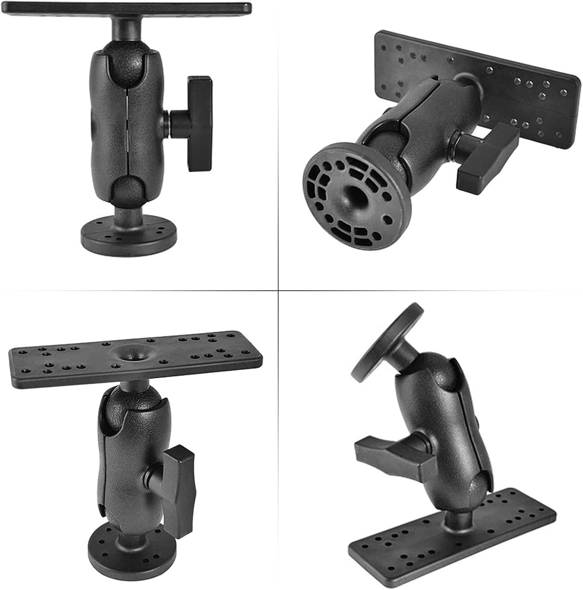 XINZY Portable Kayak Fishfinders Holder Fish Finder Ball Mount Base 360° Swivel Fish Finder Mount Fish Finder Kayak Accessory - PuriLite