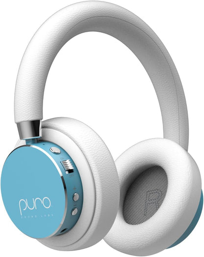 Puro Sound Labs BT2200 Plus Volume Limited Kids’ Bluetooth Headphones (Blue) - PuriLite