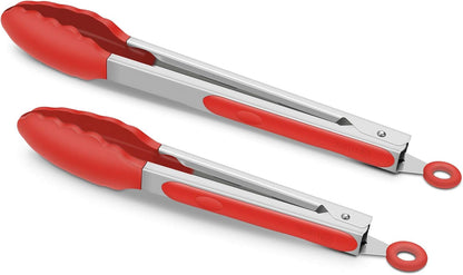 Purilite Select Silicone &amp; Stainless Steel Kitchen Tongs - PuriLite