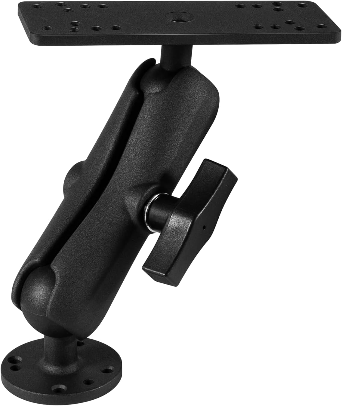 Bzsunway Medium Arm Marine Electronic/Depth Fish Finder Mount with 1.5" / C Size Ball, Medium Arm Marine Electronic/Depth Finder Mount, Suitable for Garmin, Lowrance and Helix 8-10 - PuriLite