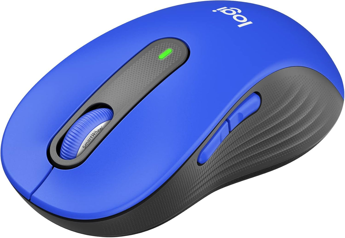 Logitech Signature M650 L Full Size Wireless Mouse - For Large Sized Hands, 2-Year Battery, Silent Clicks, Customizable Side Buttons, Bluetooth, for PC/Mac/Multi-Device/Chromebook - Black - PuriLite