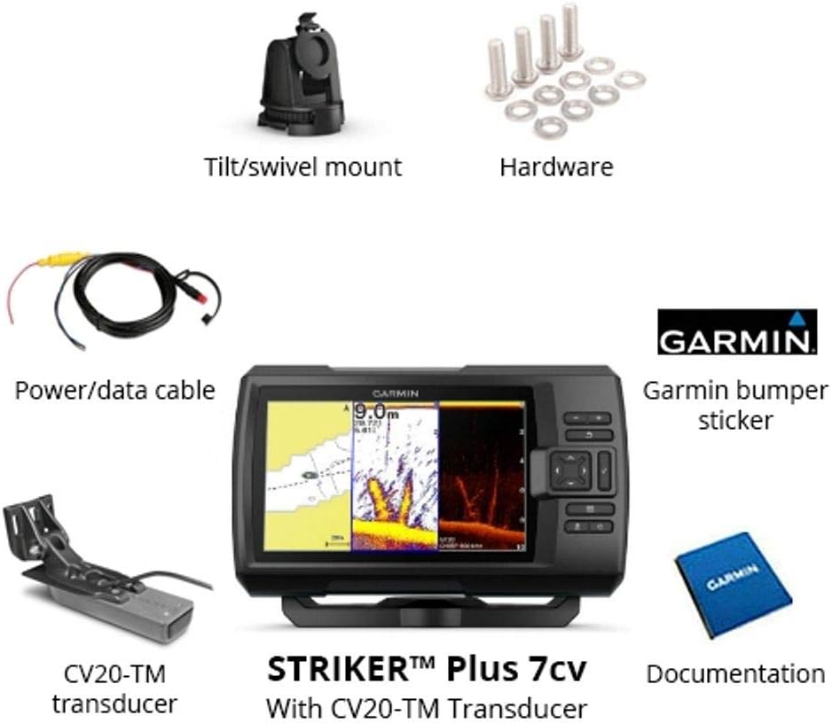 Garmin 010-01870-01 Striker Plus 4 with Dual-Beam Transducer, 4 inches - PuriLite