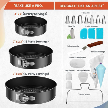 Purilite Select Stainless Steel Cake Decorating Kit - PuriLite